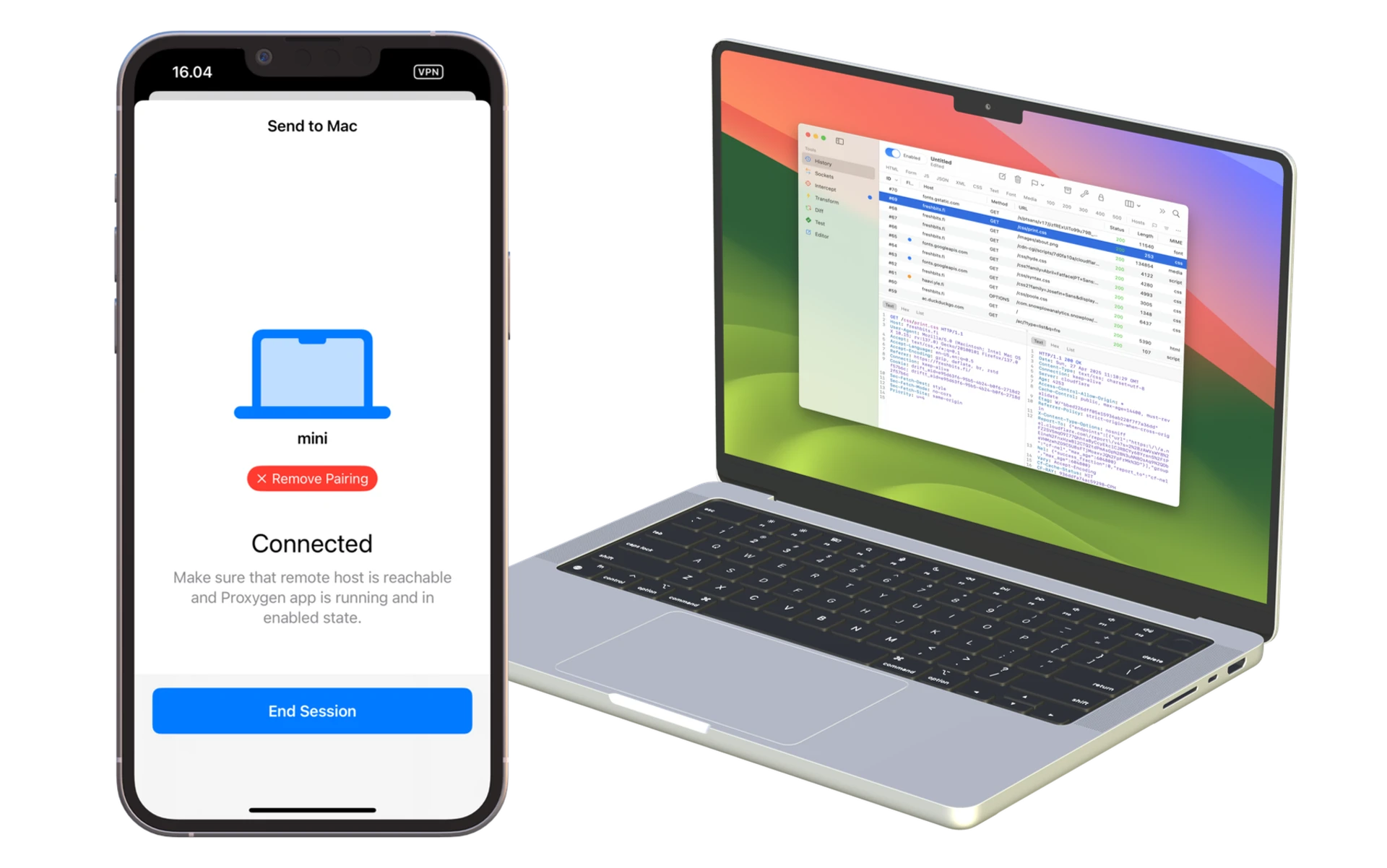 Screenshot to Test tool